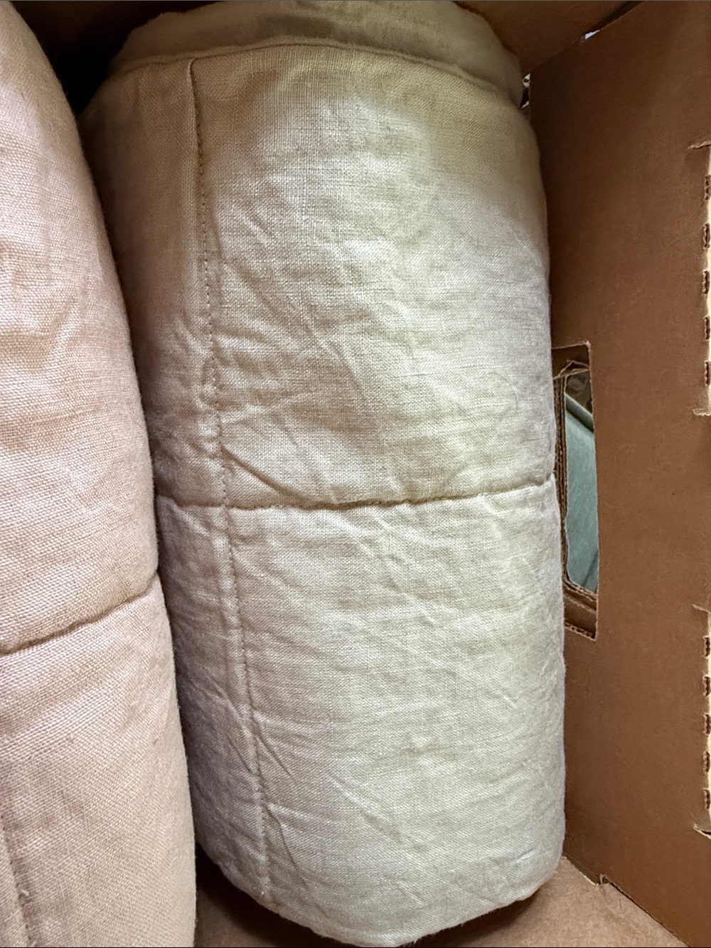 Quince Lightweight Box Quilted King Sham Set – Toffee - Picture 4 of 4